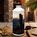 Custom printed photo water bottle with a full colour picture wrap - view 4