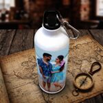 Custom printed photo water bottle with a full colour picture wrap - view 3
