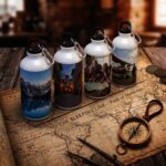 Custom printed photo water bottle with a full colour picture wrap - view 2