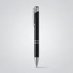 Laser engraved metal pens with personalised names, shown in a row - view 5