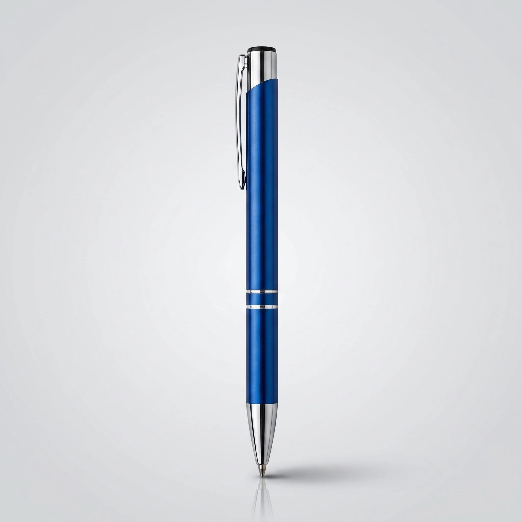 Laser engraved metal pens with personalised names, shown in a row - view 2