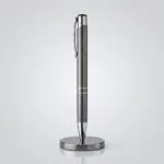 Laser engraved metal pens with personalised names, shown in a row - view 3