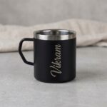 Personalized Stainless Steel Custom Name Mug – Premium Matte Finish Insulated Coffee Cup