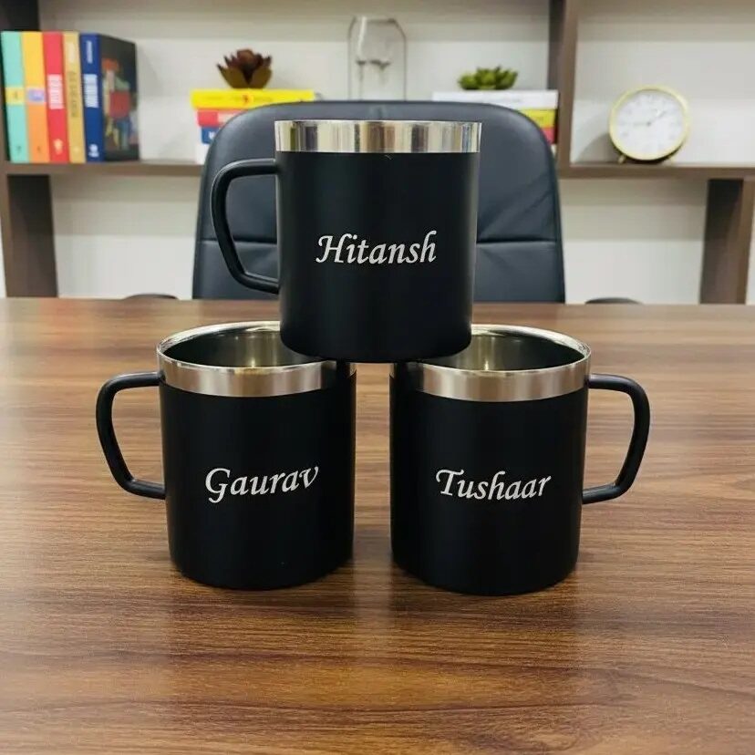 Personalized Stainless Steel Custom Name Mug – Premium Matte Finish Insulated Coffee Cup6