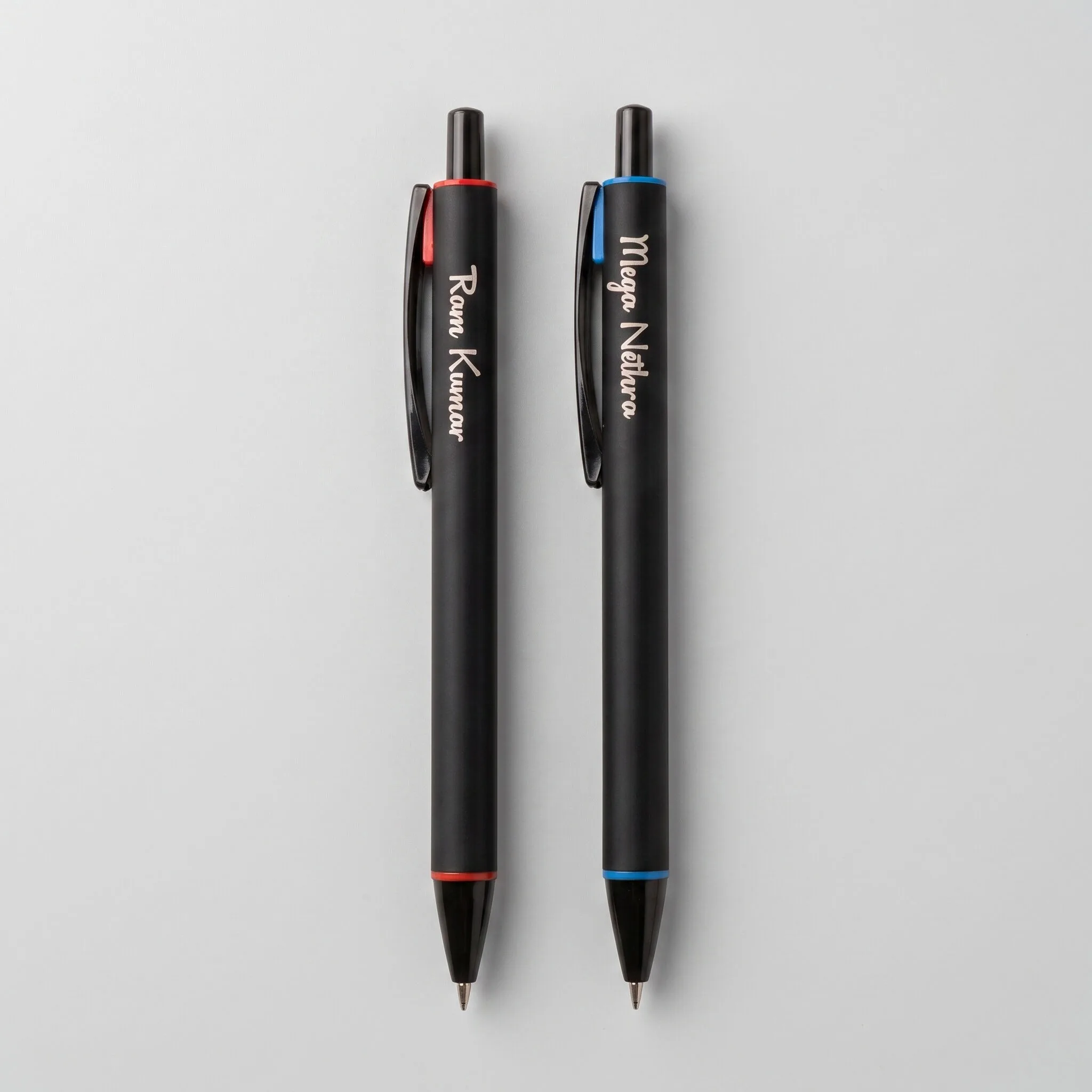 Premium personalized metal pens with custom name and logo engraving
