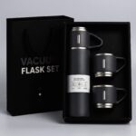 Customized vacuum flask gift set with laser engraved name, packed in a gift box - view 5