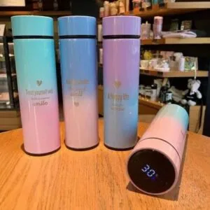 Pastel insulated steel tumblers printed with names and messages