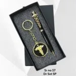 Doctor themed pen and keychain gift set in a black box